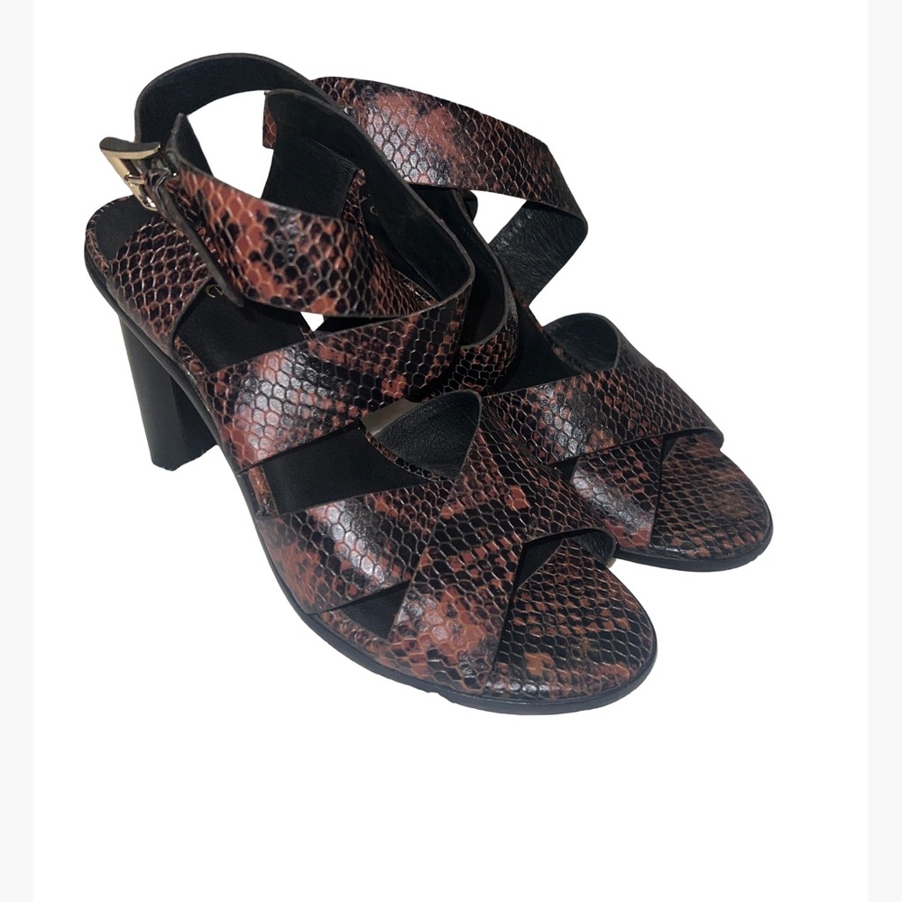 JOIE Python Snake Leather strap heel 37.5